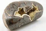 Polished, Crystal Filled Septarian Geode - Utah #200207-1